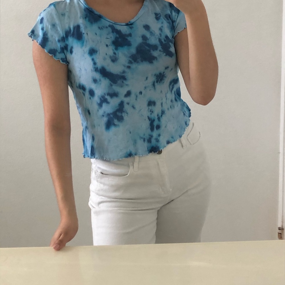 BLUE TIE DIE SHIRT🖤
